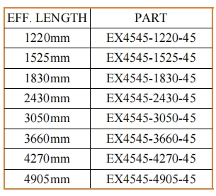 RODS T45ROUND 45mm