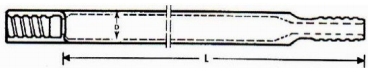 MF GUIDE RODS T38 ROUND 64mm